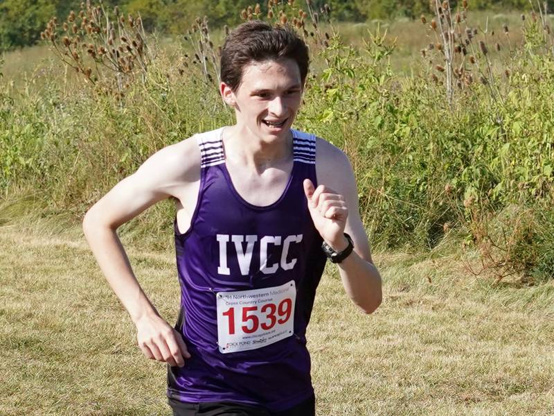 Princeton graduate and IVCC freshman Christian Yepsen runs during the Spartan Classic on Saturday, Sept. 9, 2023 in Batavia.