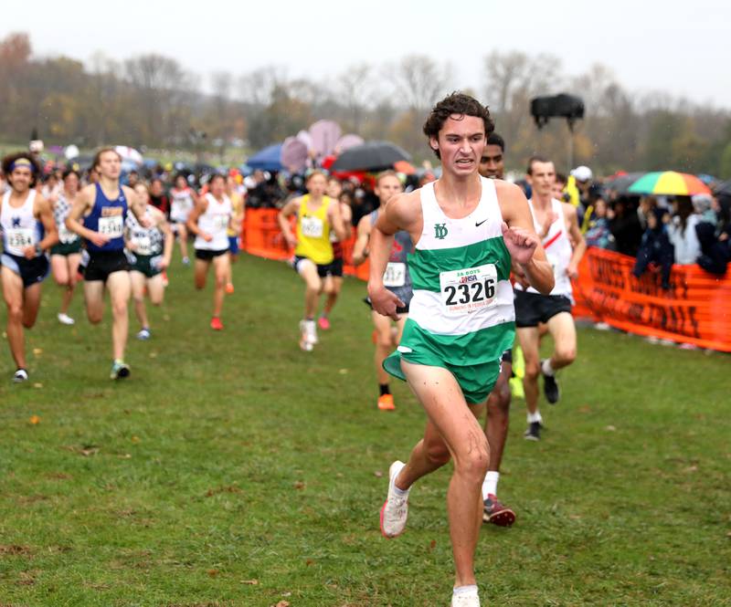 York’s Sam Kehoe competes in the Class 3A State Cross Country Championships on Saturday, Nov. 9, 2024 at Detweiller Park in Peoria.