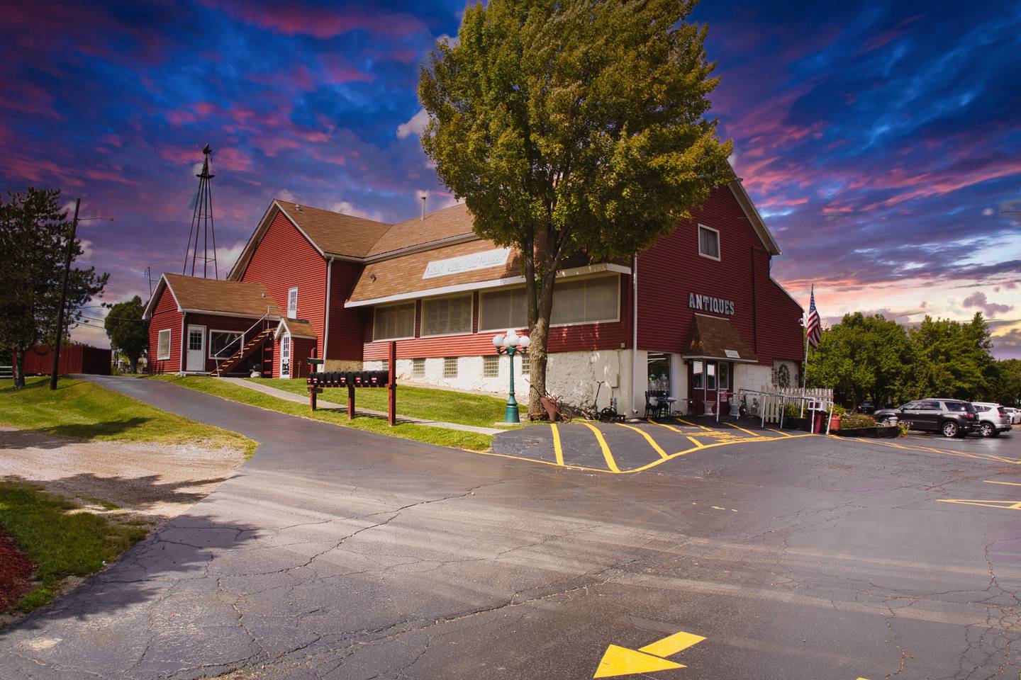 The antique mall's four-story barn, built in 1848, the epicenter of their paranormal interactions.