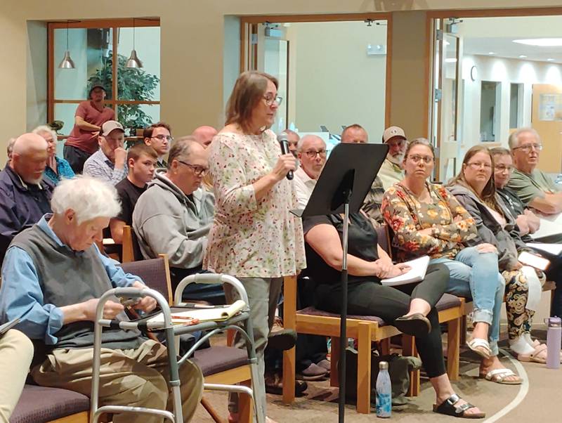 Former Campton Hills village president Patsy Smith urges the current board to approve the Lafox of Campton Hills annexation as the least-dense development proposed in the last 20-plus years.
