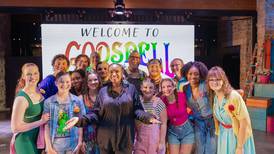 Jennifer Hudson visits Godspell rehearsal