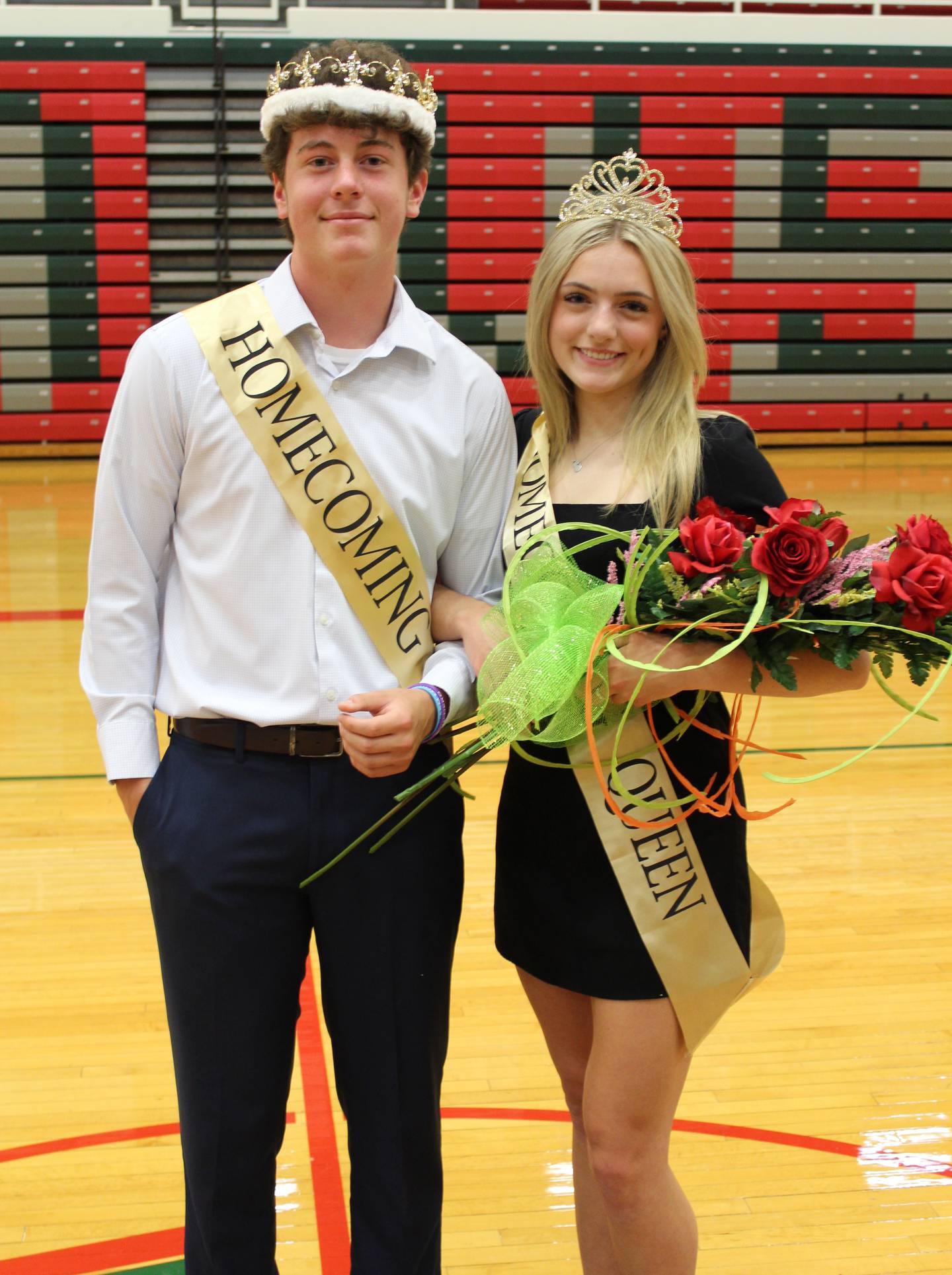 La Salle-Peru High School seniors Anna McLaughlin, of La Salle, and Tommy Hartman, of Utica, were named 2022 Homecoming queen and king during the LPHS Variety Show on Monday, Sept. 26, 2022, in Sellett Gym.