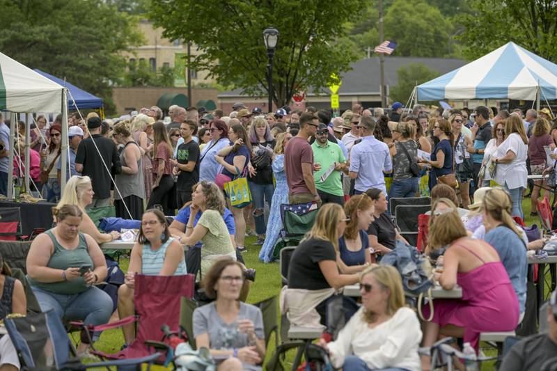 Batavia Park District hosts “Batavia Uncorked, A Casual Wine Event” at the Peg Bond Center in Batavia, Illinois on Saturday, June 8, 2024.