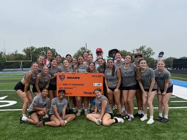 Bradley-Bourbonnais girls flag football takes 2nd at Bears tournament