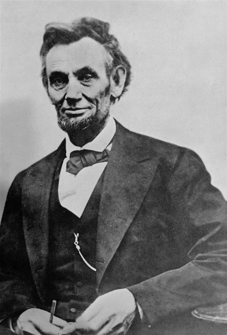 A photograph made four days before President Lincoln's assassination.