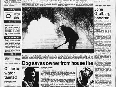 Historical covers for March 6: Dog saves owner from house fire