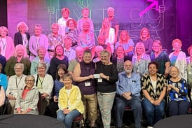 100+ Women Who Care of Ogle County donates to Polo Area Community Theater