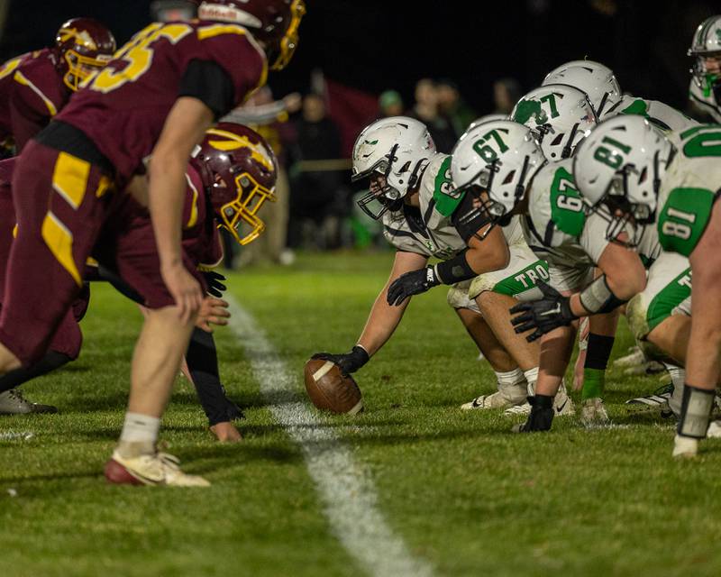 Dwight faces off against Stockton in the IHSA State Quarter Finals on Saturday, November 15, 2025 at John O' Boyle Field in Stockton.