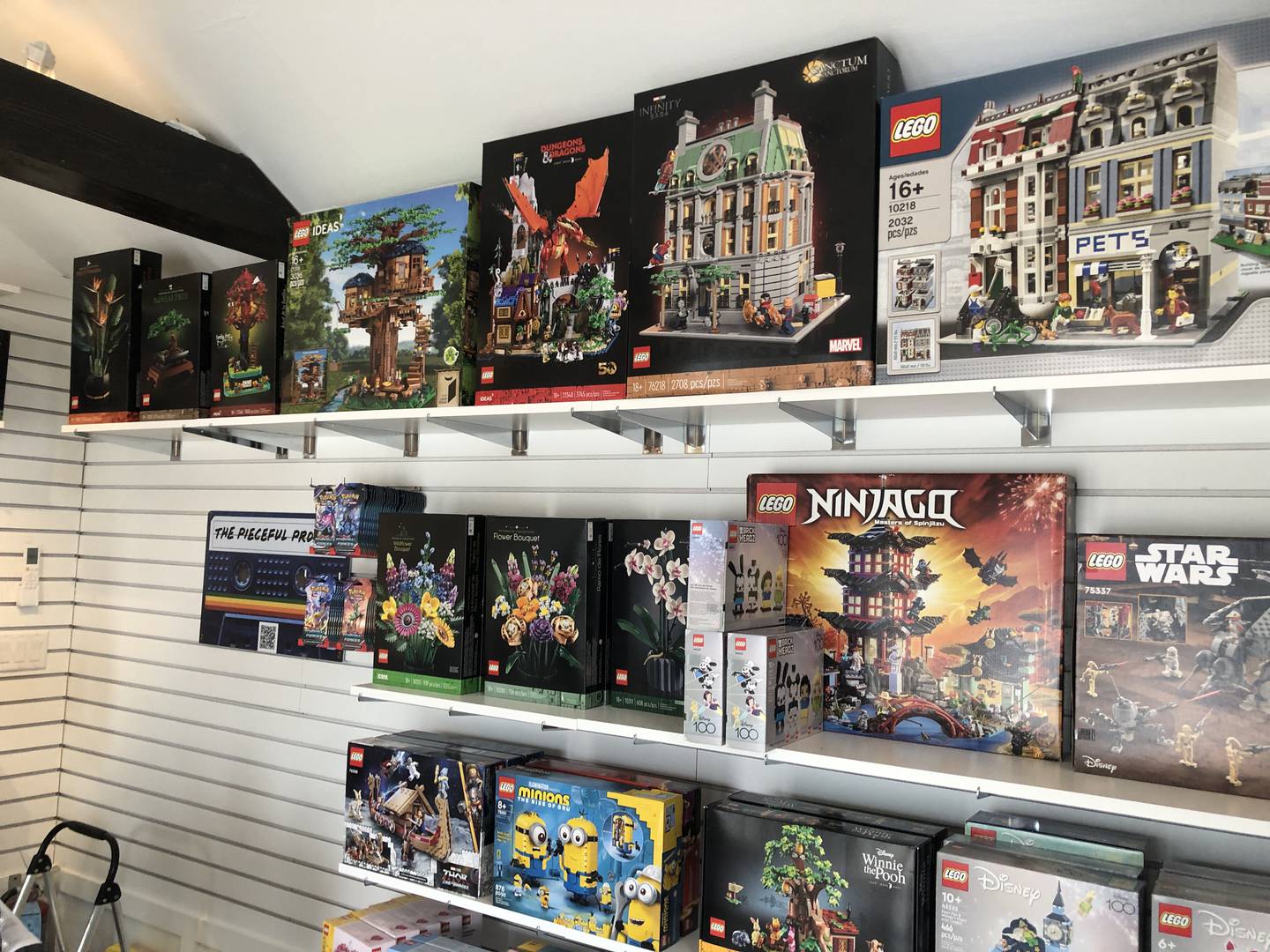 Lego sets are part of what Jess and Jake Stetson are selling at The Pieceful Project. The store is set to open at McHenry's Riverwalk Shoppes on Friday, May 3, 2024.