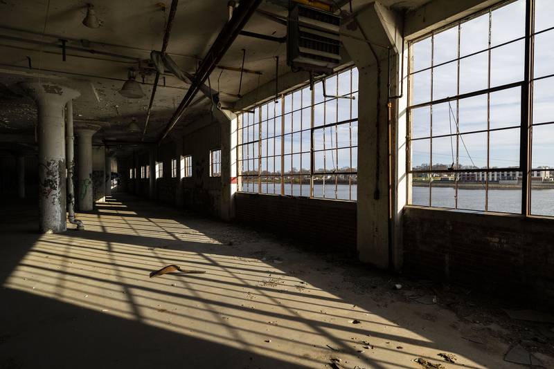 The interior of the Lawrence Bros. site, as seen last fall. Gorman & Co. presented its plan for the development of the Lawrence Bros. and National sites at the last Sterling City Council meeting.