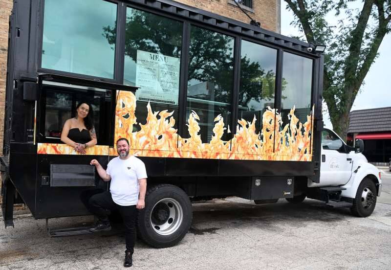 Giovanni Labbate and wife Adrianna are the owners of Tievoli Pizza Bar in Palatine and will bring their new food truck (seen here) to events across the country.