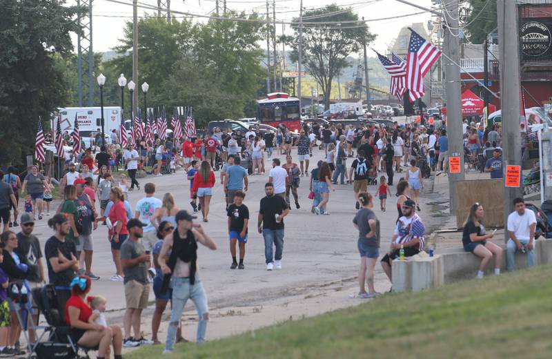 Thousands of people gathered for the fireworks on Wednesday, July 13, 2024 in Peru.