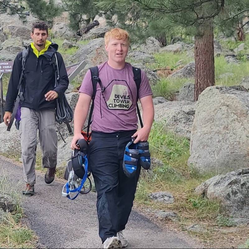 Noah Kelleher, 16, of Dwight, recently climbed Devil’s Tower National Monument in Wyoming to help raise money for Providence Catholic High School's Celtic God Parent Emergency Aid Fund. Kelleher is a student at the New Lenox school.