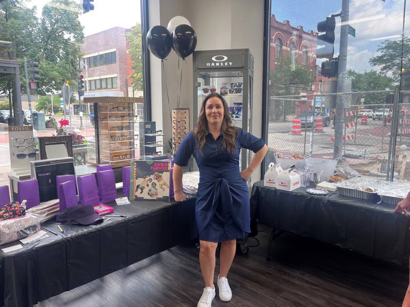 C&C Vision Gallery in downtown Joliet recently celebrated its 11th anniversary. But owner Monica Cicimov (pictured) is not an eye doctor. Cicimov is the former office manager of the practice's former owner, Dr. James K. Cutler, who sold the practice to Cicimov.