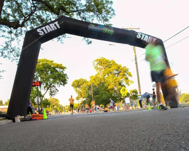 Participants complete the 5k Leadershop run on Friday June 9, 2023 in La Grange.