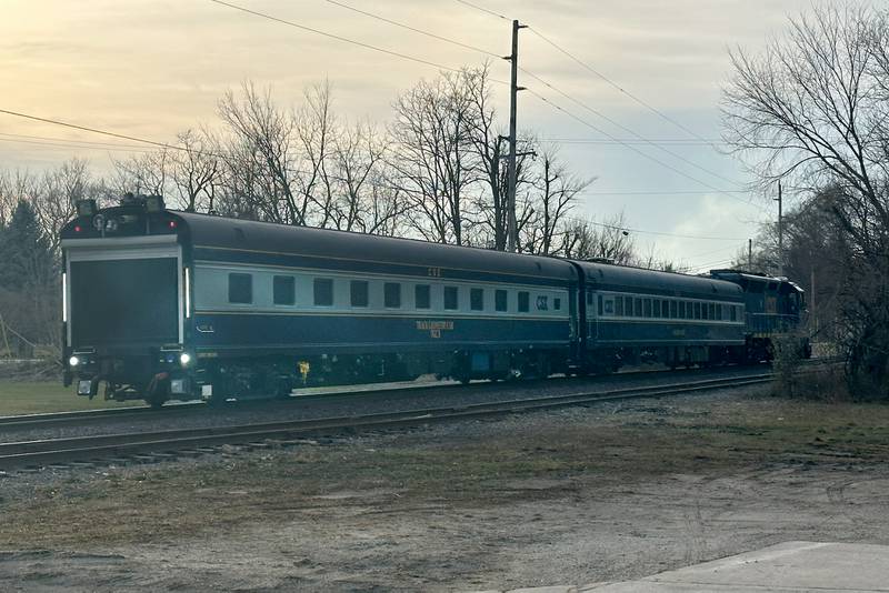 The CSX Geometry Train enters the crossing on Illinois Route 178 on Tuesday, Dec. 17, 2024 in Utica. A geometry train inspects the track and checks for defects while reporting them to the engineer.