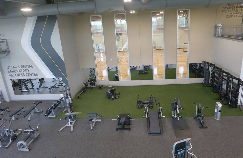 A view of the Ottawa Dental Laboratory Wellness Center inside the new YMCA on Monday, May 6, 2024 in Ottawa. Every room has open windows letting you see through the entire facility.