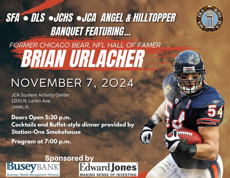 Joliet Catholic Academy - NFL Legend Brian Urlacher To Headline JCA's Annual Angel And Hilltopper Banquet