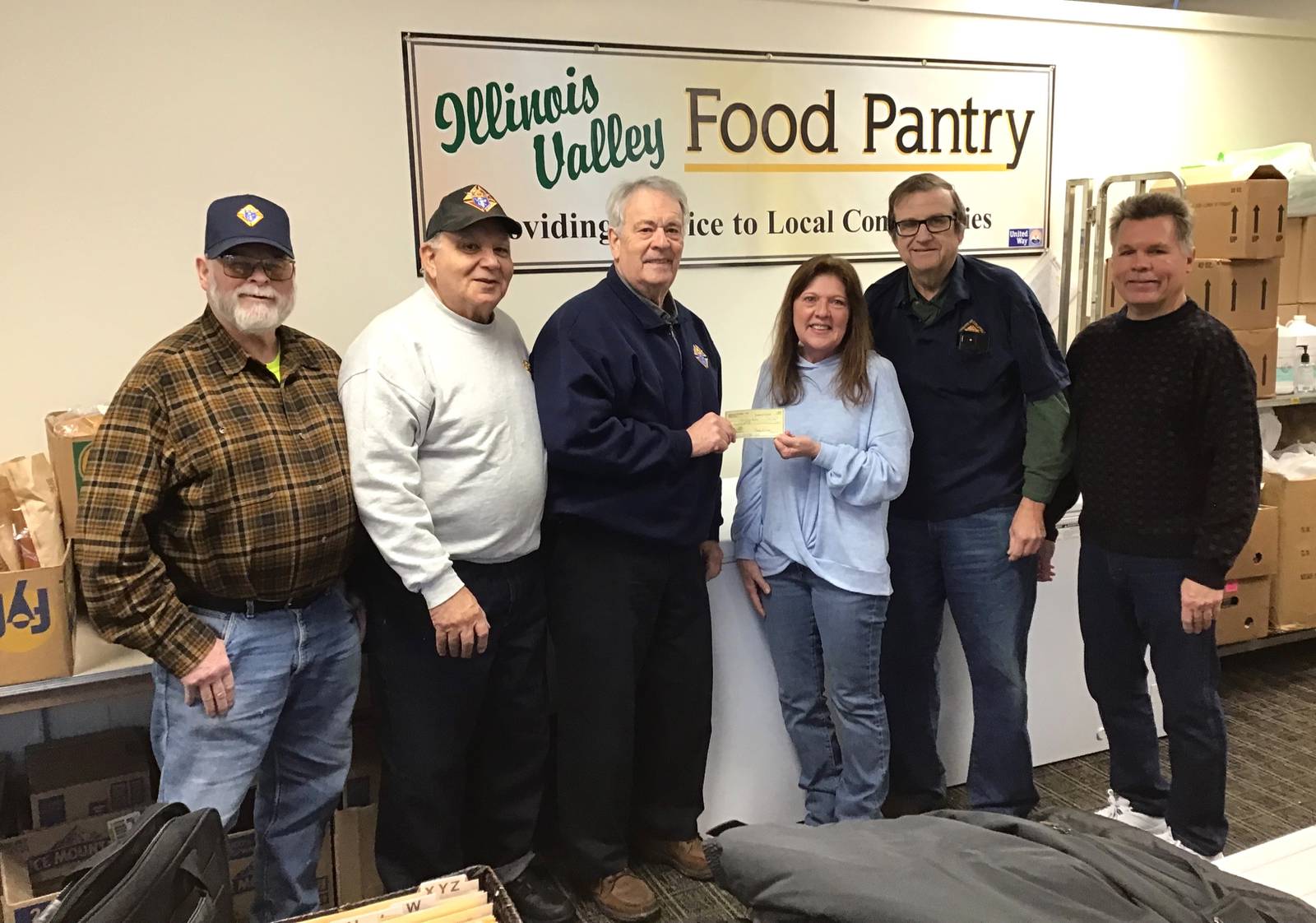 Utica Knights of Columbus raises 2,000 for Illinois Valley Food Pantry