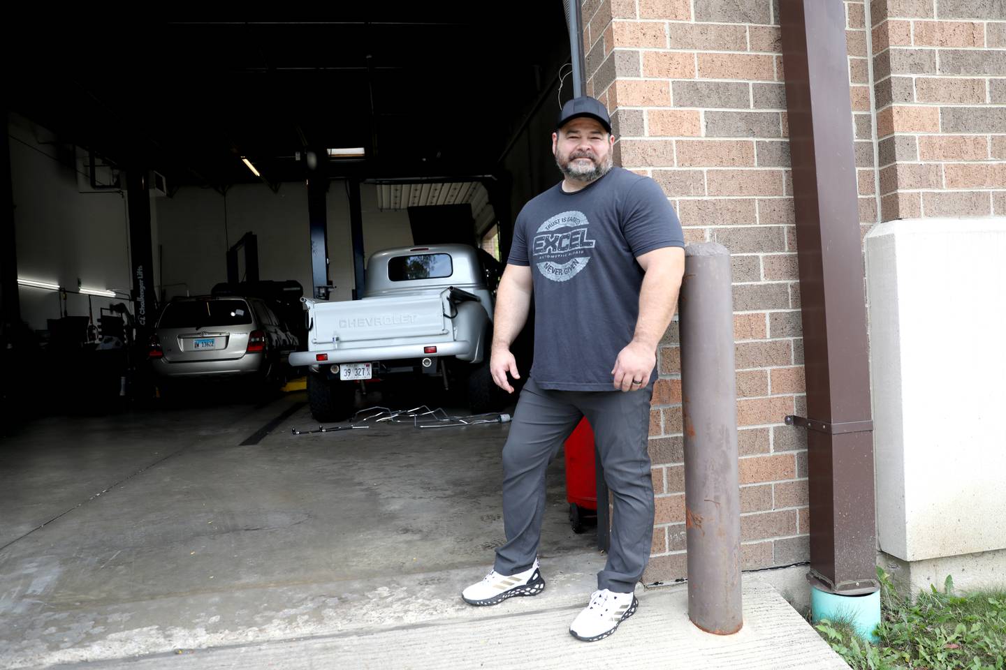 United States Marine Corps veteran Minor Mobley owns Excel Automotive Repair in St. Charles and co-founded Big Hearts Fox Valley with his wife, Jennifer.