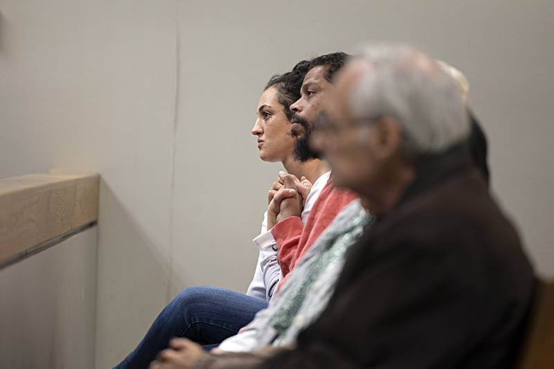 Bennett supports Olivia and Andre Ruffin sit in Whiteside County court Thursday, Oct. 19, 2023 during the sentencing.