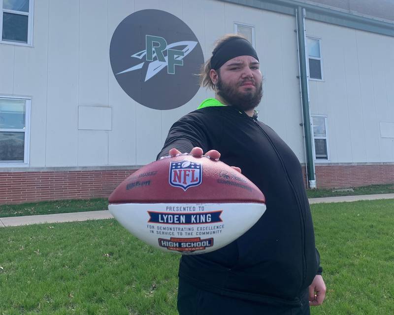 Rock Falls senior Lyden King has earned the Chicago Bears' Community High School All-Star award for his positive impact on his school and the community.