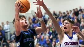 Photos: Hinckley-Big Rock boys basketball meets Ida Crown in Class 1A sectional action