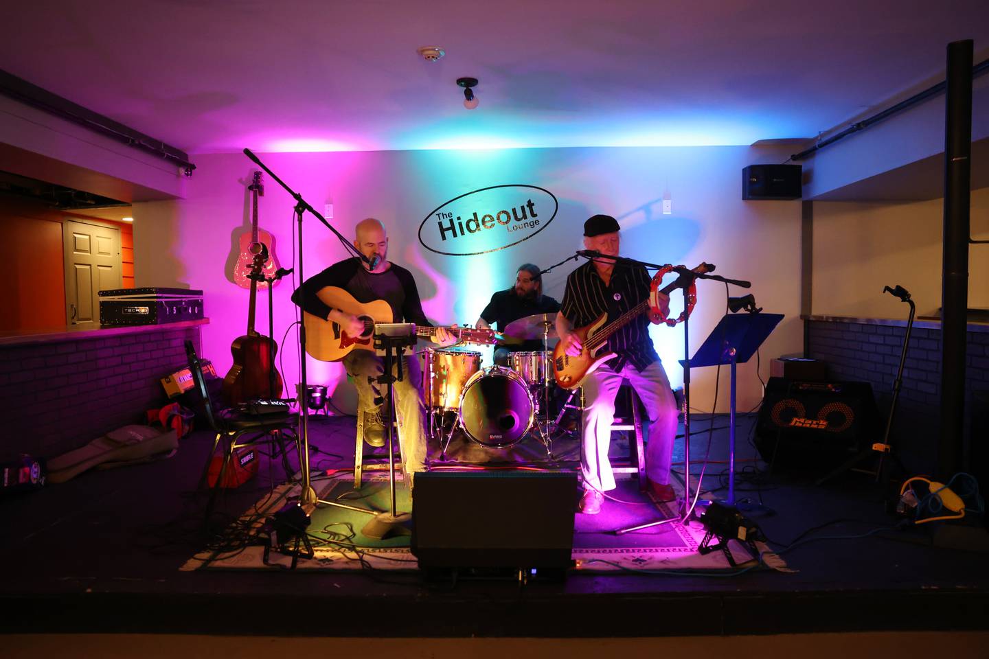 A live band performs at The Hideout Lounge, the speakeasy in The Majestic in downtown Kankakee.