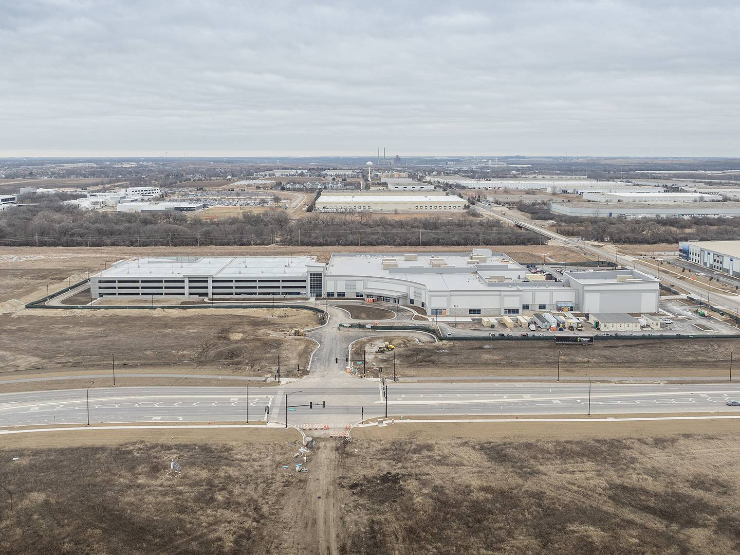 Hollywood Casino Joliet provided an aerial shot of its casino being built by Pepper Construction.