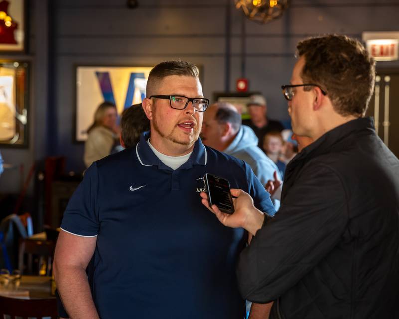 Patrons watch the NFL Draft at Max in McCook.  April 25, 2024.