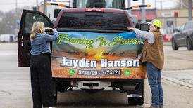 One last ride: Vehicles representing teen’s life accompany his funeral procession