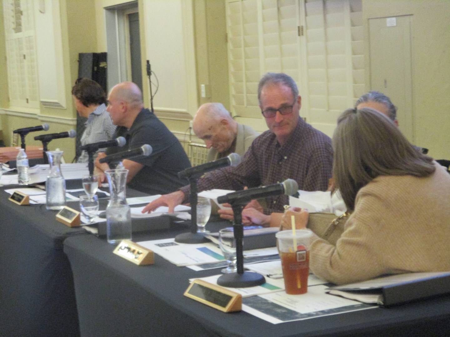 The Will County Board Planning & Zoning Commission prepare for the start of a public hearing on Monday for Earthrise Energy's proposed 6,100-acre Pride of the Prairie solar project. March 30, 2026