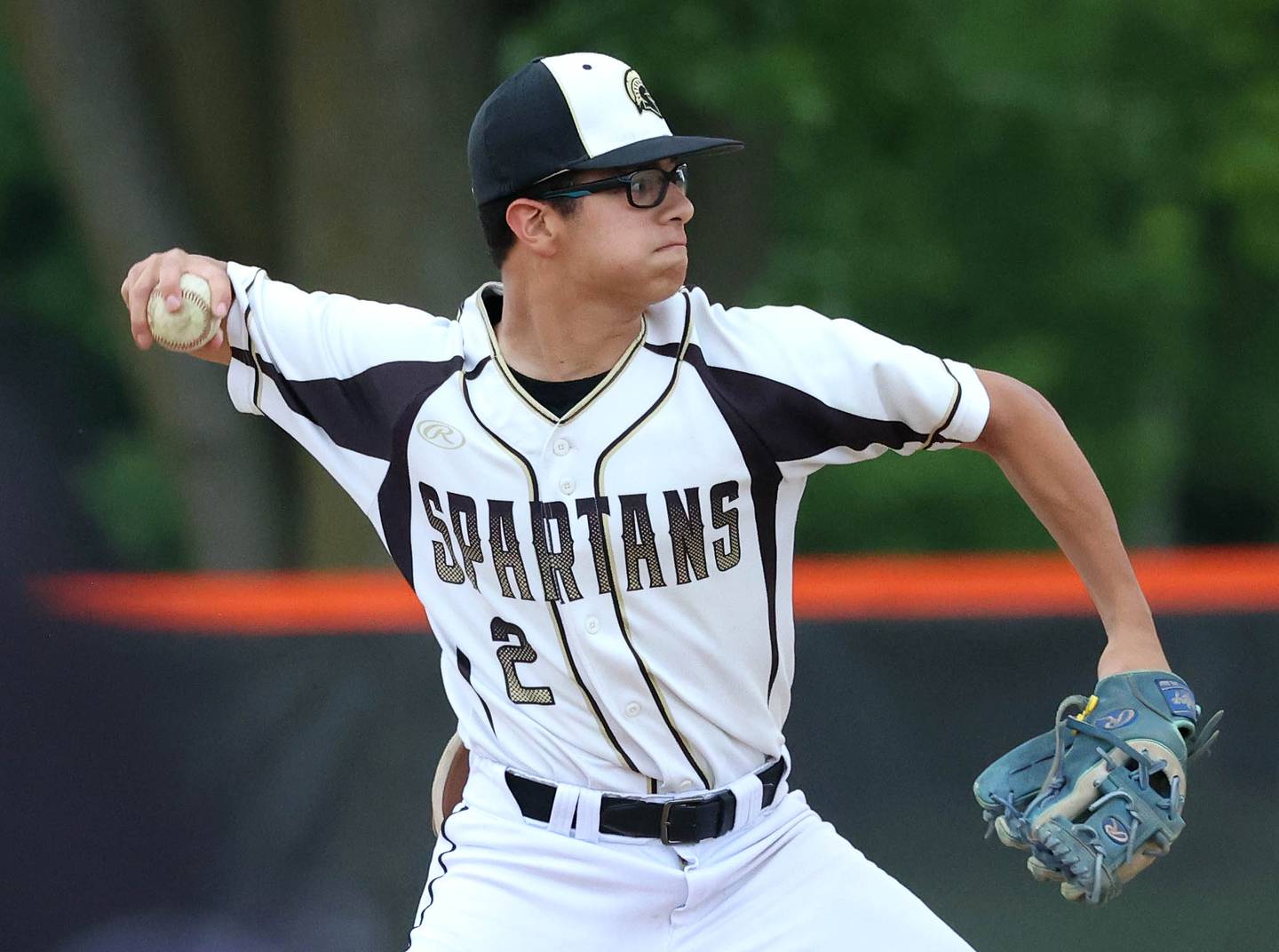 Sycamore's Sawyer Valdez tries to turn a double play Thursday, May 29, 2025, during their Class 3A regional semifinal game against Dixon at Freeport High School.