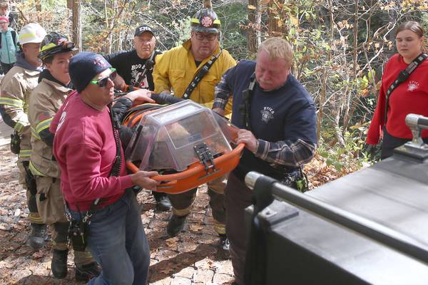 Photos: Utica and Oglesby firefighters called for rescue at Matthiessen State Park