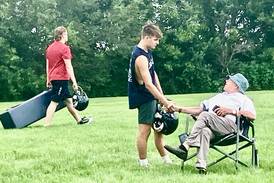 Hall of Fame coach John Elder visits Bureau Valley Camp