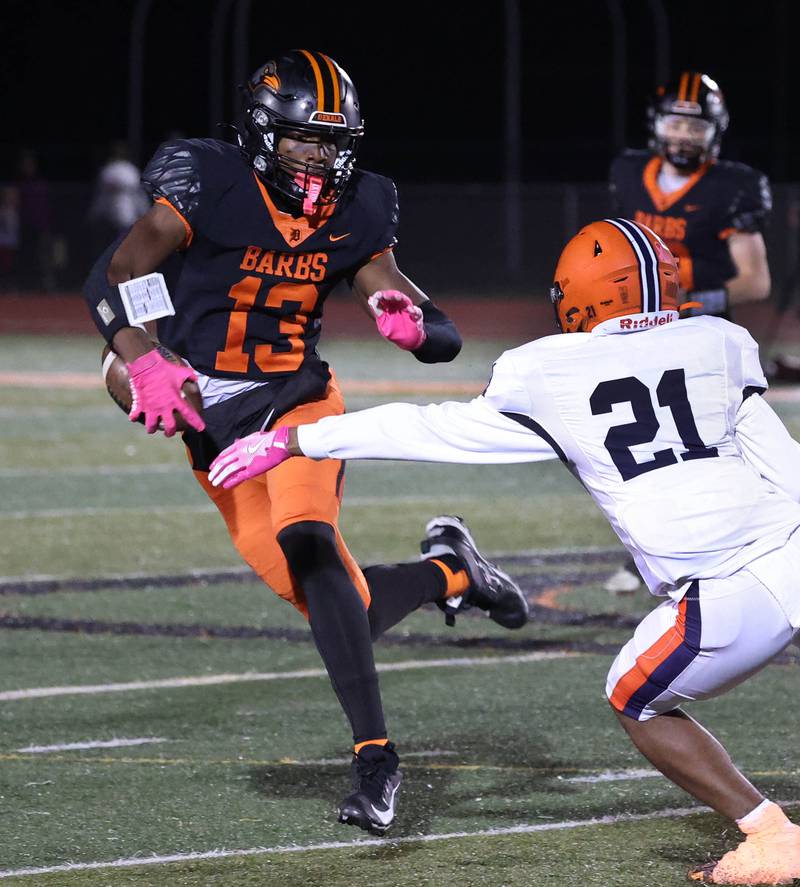 DeKalb's Davon Grant looks to get by a Stagg defender during their game Friday, Oct. 25, 2024, at DeKalb High School.