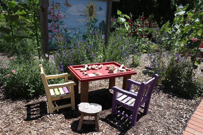 Plenty of play areas are spread out along the paths at the Children’s Garden in Elwood. The Children’s Garden in Elwood recently celebrated their 25th anniversary. Saturday, July 9, 2022 in Elwood.