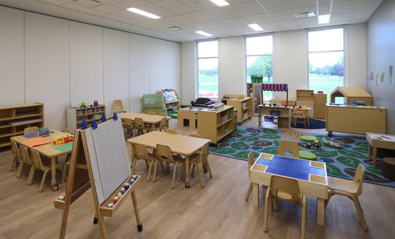 A view of the child watch area inside the new YMCA on Monday, May 6, 2024 in Ottawa.