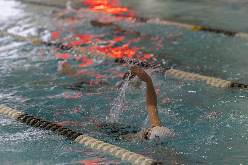 Dixon Dolphin YMCA swimmers go through practice Monday, March 4, 2024 ahead of next weekend’s state championships.