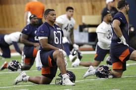 Center Sam Mustipher, numerous Bears miss practice Wednesday due to injury