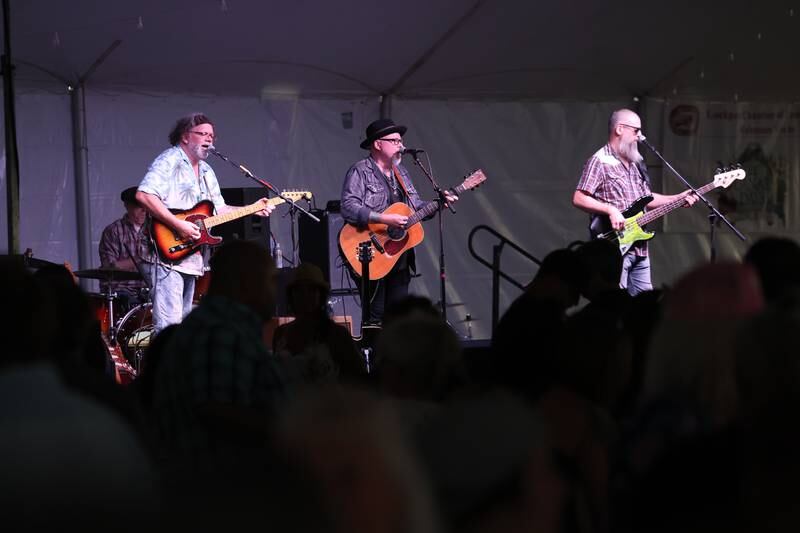 Hundreds pack the Beer Garden tent for live music at Lockport’s Canal Days on Friday, June 9, 2023.