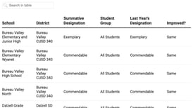 How did my Bureau County school do on the 2025 Illinois School Report Card?