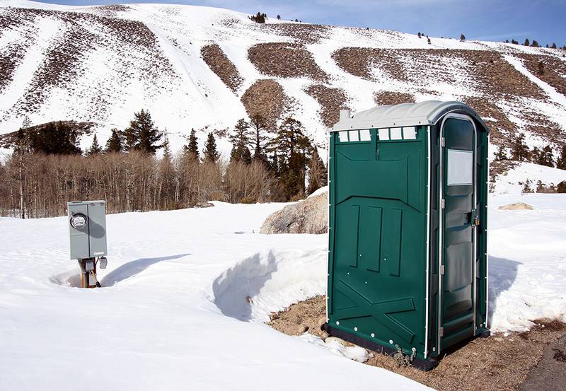 Floods Royal Flush - Reduce Slip Hazards Around Portable Restrooms in Icy Conditions