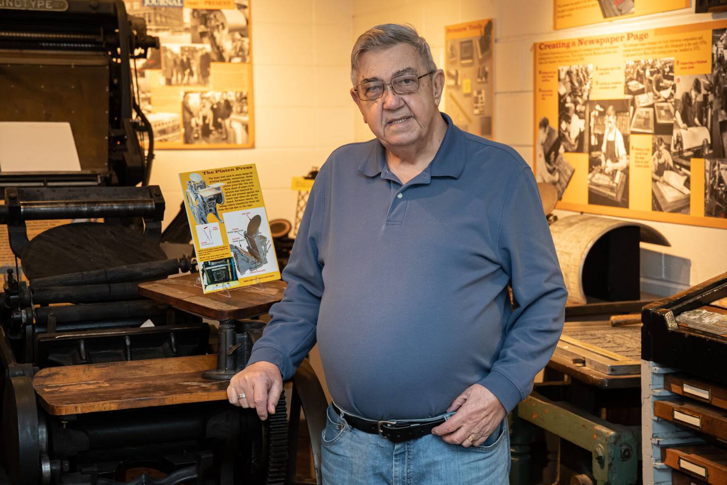 Jack Klasey poses for a portrait at the Kankakee County Museum on Jan. 8, 2021.