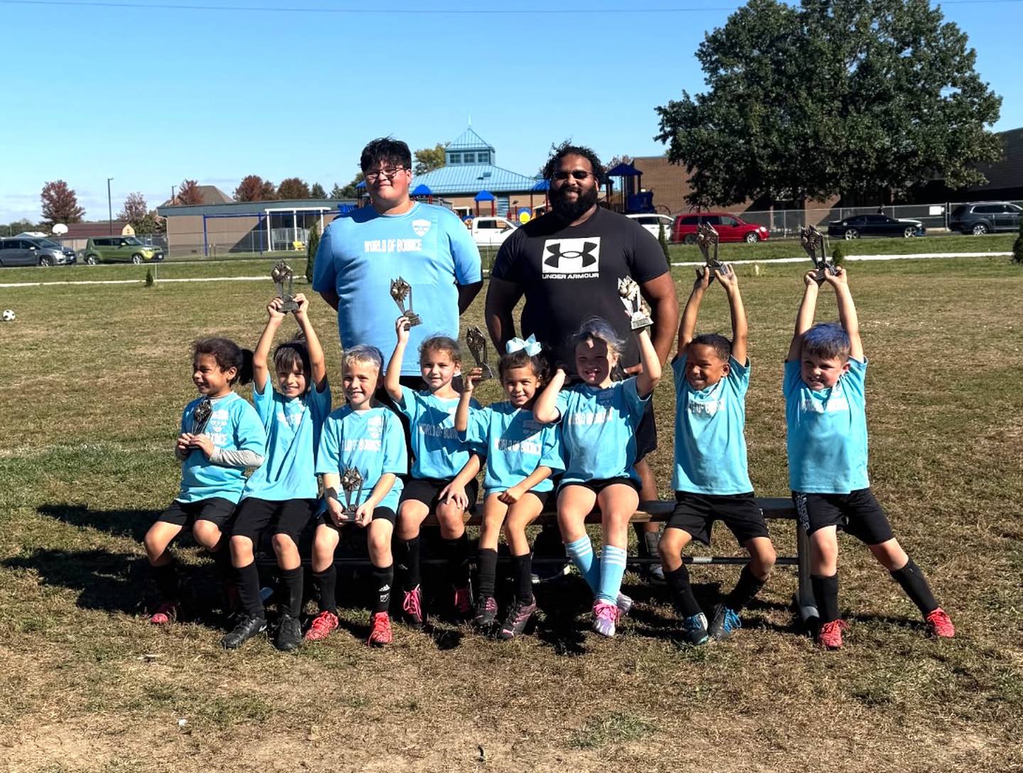 World of Bounce captured the Streator Youth Soccer U8 city championship.