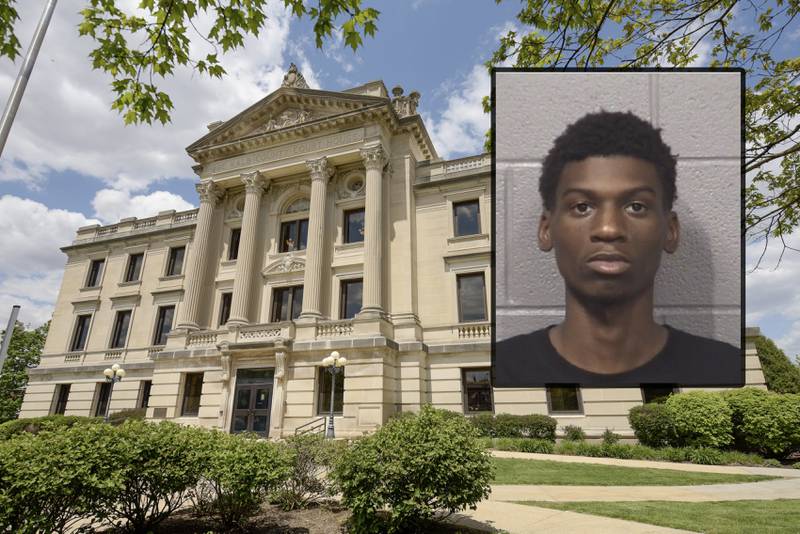 Armani N. Smith, 20, of Plano, was charged July 25, 2024, with being the organizer of a financial crimes enterprise, three counts of conspiracy to commit a financial crime, one count of financial institution fraud involving more than $10,000 and five counts of forgery. Smith faces potentially decades in prison after police said he defrauded a DeKalb bank by depositing fake checks into other people’s accounts and then quickly withdrawing the funds, DeKalb County court records show. (Inset photo provided by DeKalb County Jail)