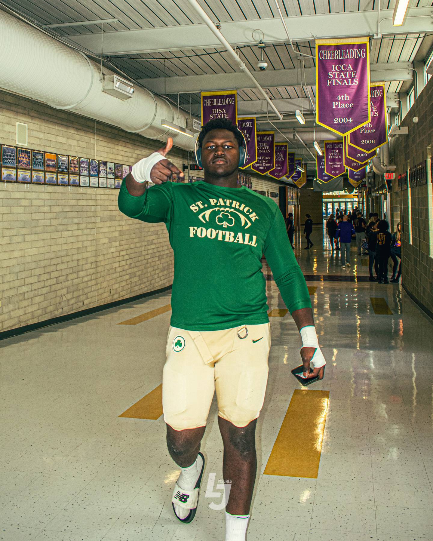 St. Patrick defensive lineman David Folorunsho holds over 30 offers from Division I football programs.
