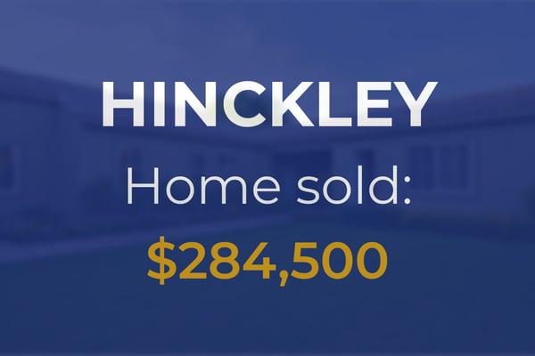 Hinckley: Single-family home goes for $284,500