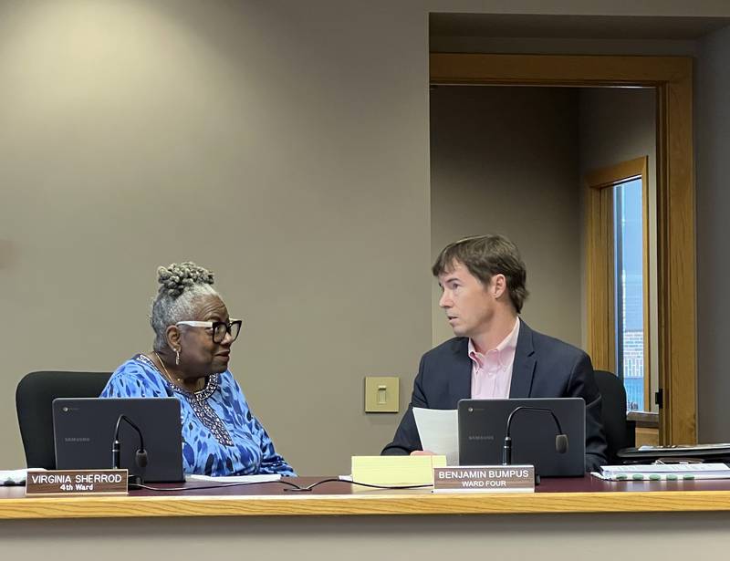 Sycamore 4th Ward alderpersons Virginia Sherrod and Ben Bumpus were the only members of Sycamore City Council on April 21, 2025, to vote in favor of a failed request from Bumpus to begin broadcasting City Council meetings.