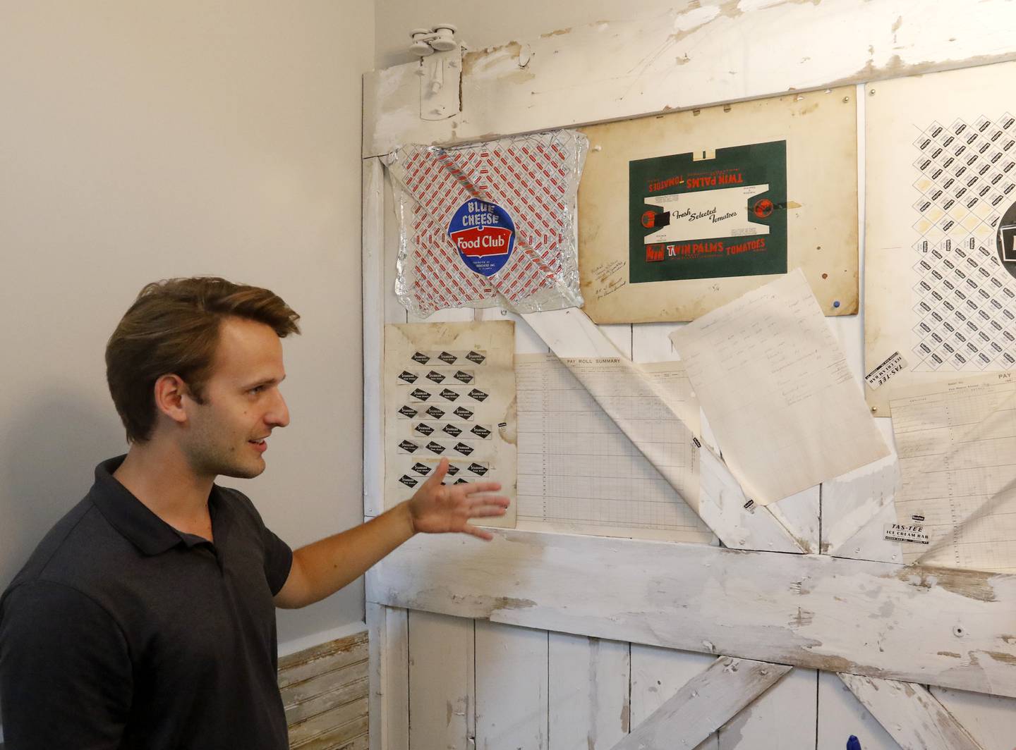 Nick Ieremciuc of Wauconda-based True North Properties shows off the Cornell Apartments near downtown Huntley on Tuesday, Sept. 5, 2023. The building was formally the home to the Cornell Brothers Milk Condensing Factory and H.D. Catty.